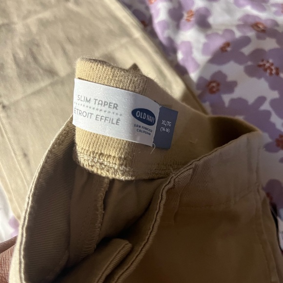 Boys (XL 14/16) Old Navy Slim Taper Flex Max Khaki School Pants. $15 - Picture 3 of 8